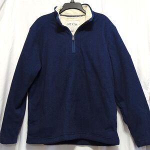 Orvis Navy Blue Quarter Zip